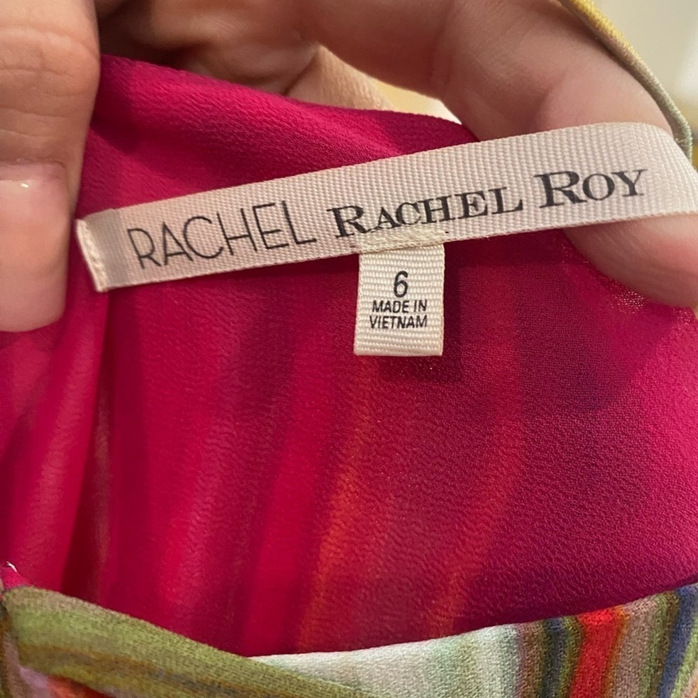 RACHEL Rachel Roy Strappy Striped Maxi Dress 6 - Picture 8 of 10